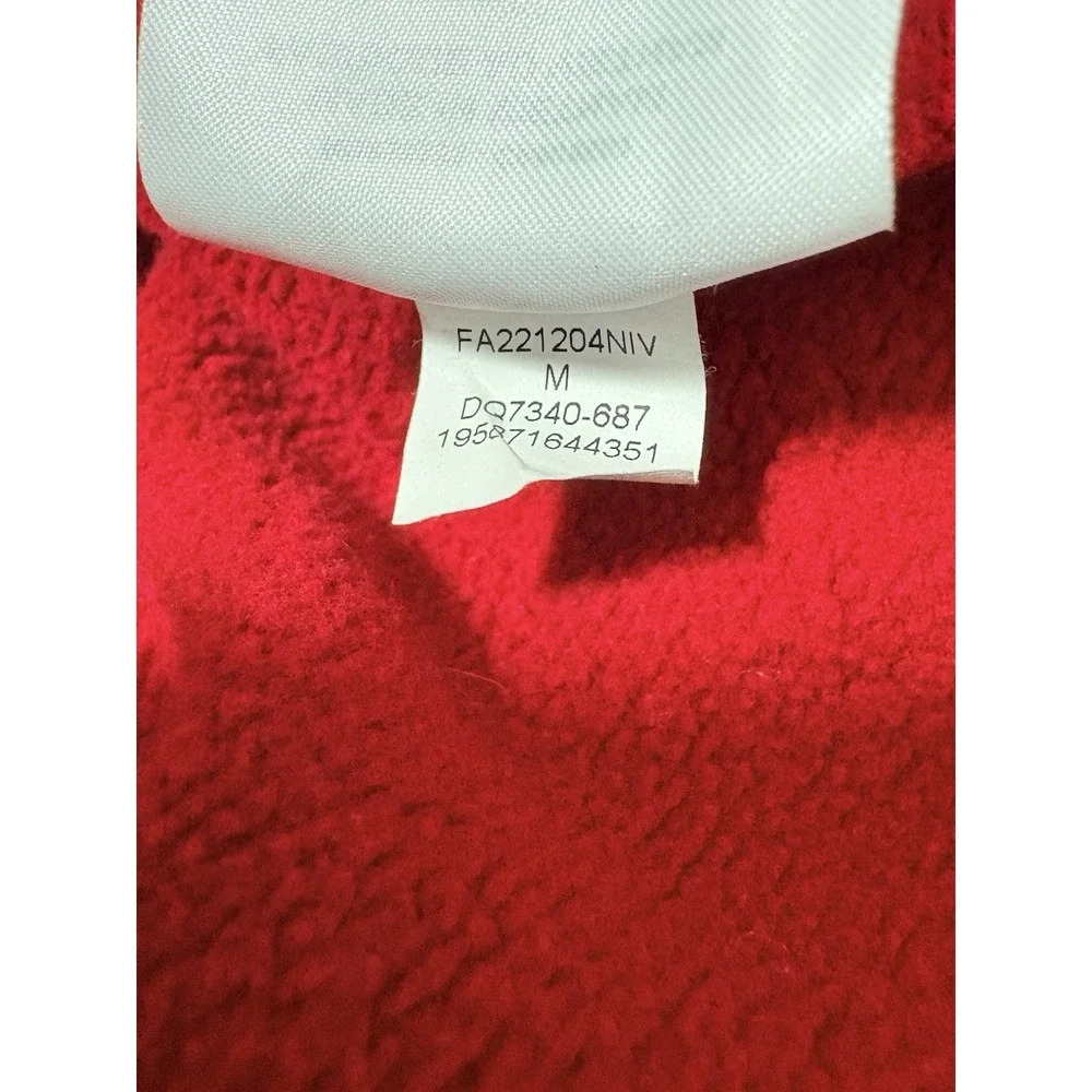 Jordan‎ Pants Essentials Fleece Mens MEDIUM Red Cotton Blend Joggers DQ7340-687